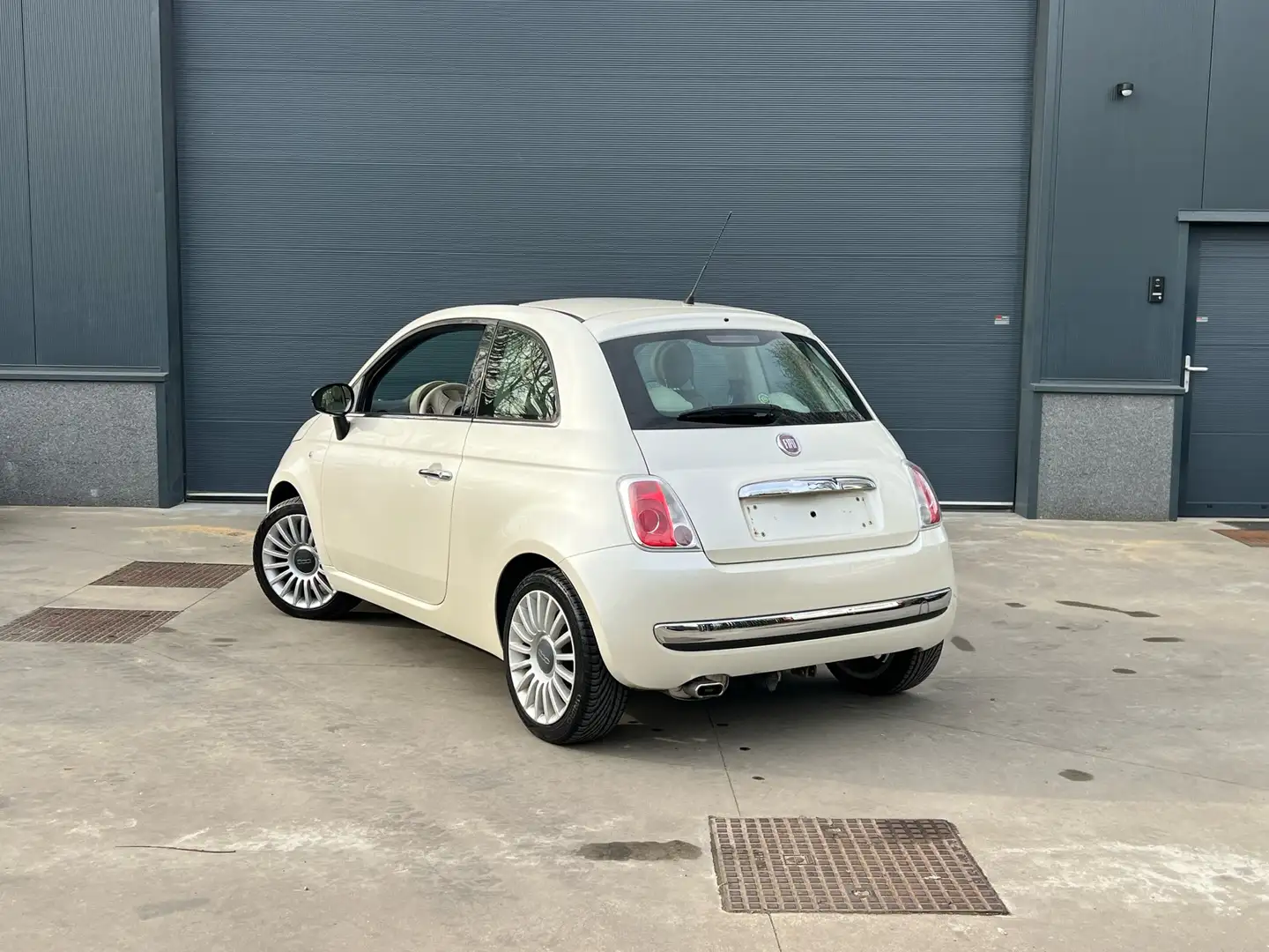 Fiat 500 1.2 Lounge Airco Pano 74000km Prete a immatriculer Blanc - 2