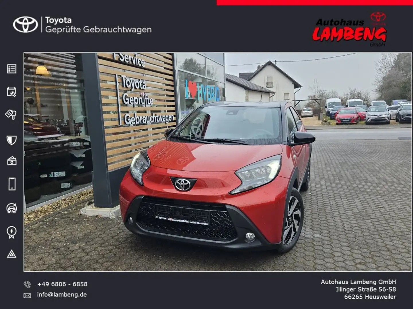 Toyota Aygo X Teamplayer Rot - 1