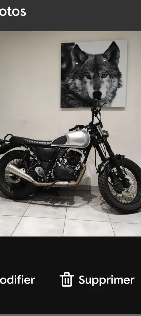 Archive Motorcycle Scrambler 125 Silver - 1