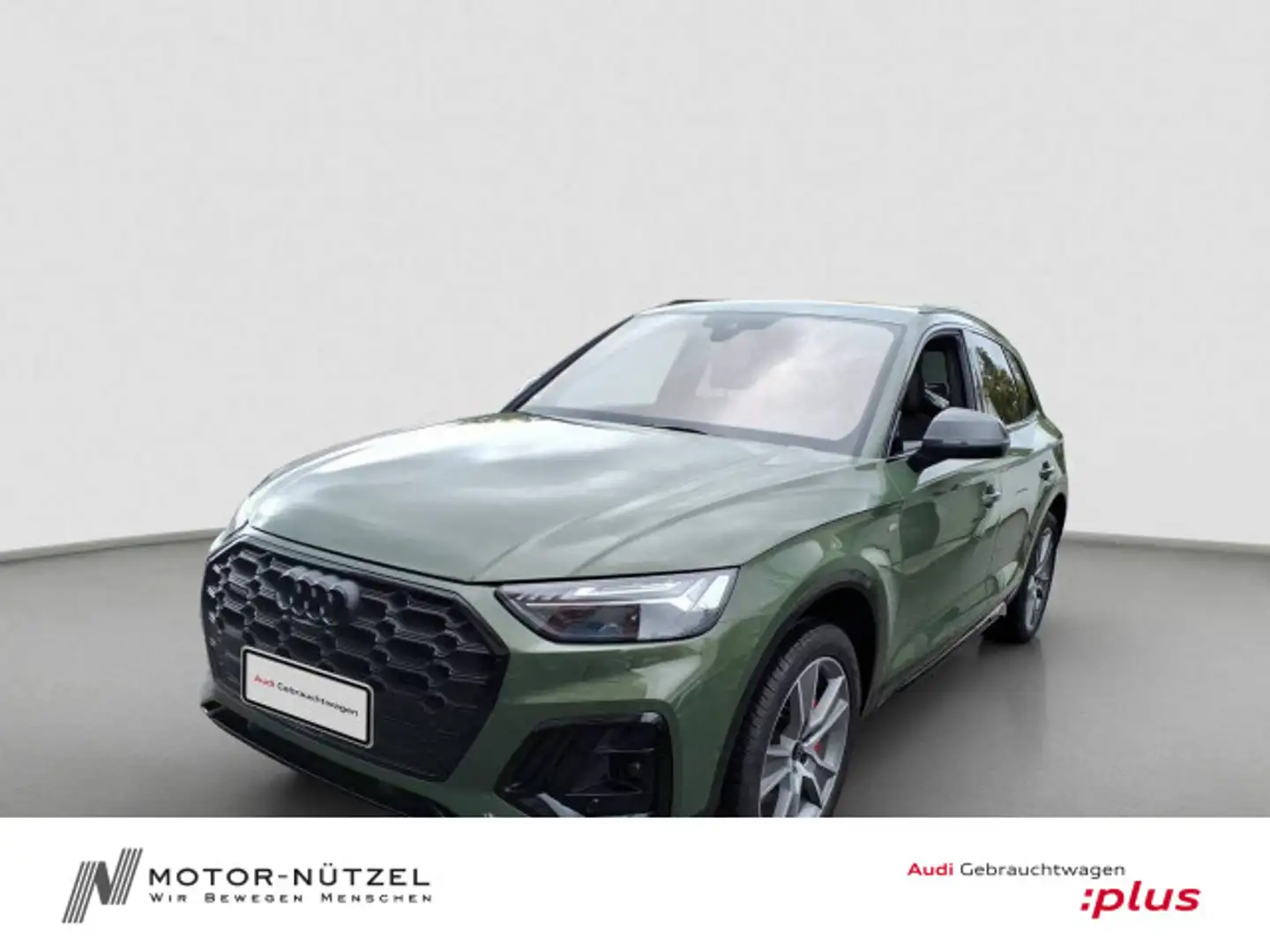 Audi Q5 50 TFSI e S-LINE MATRIX+NAVI+HuD+RFK+ACC+AHK Grün - 1