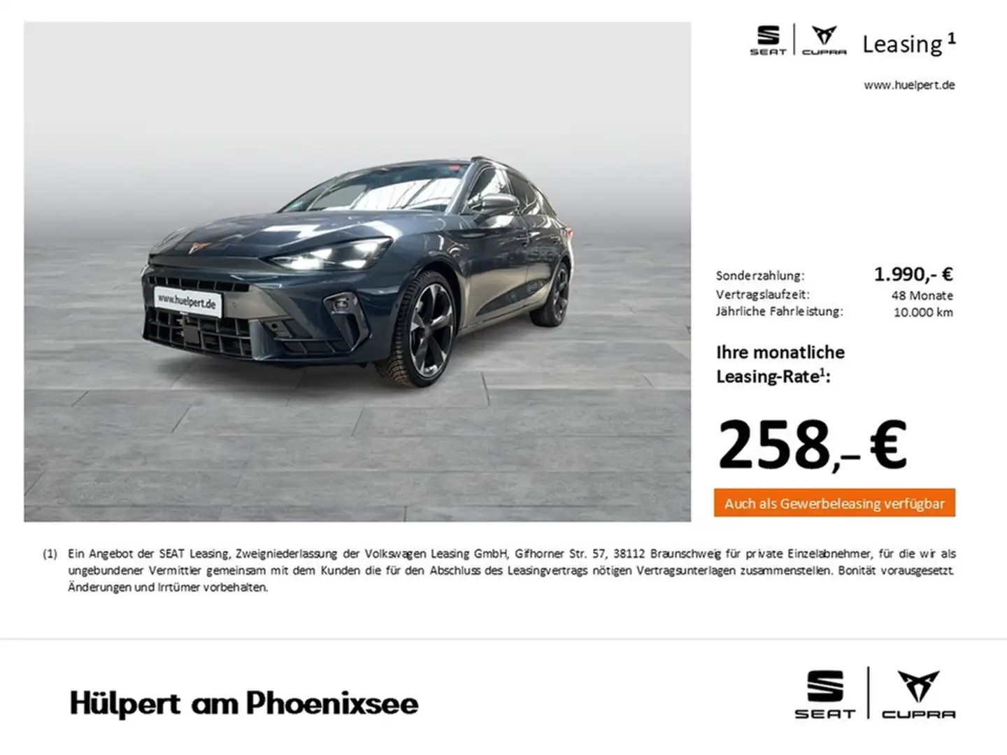 CUPRA Leon ST 2.0 CAM ACC LM18 E-KLAPPE NAVI CARPLAY Grijs - 1