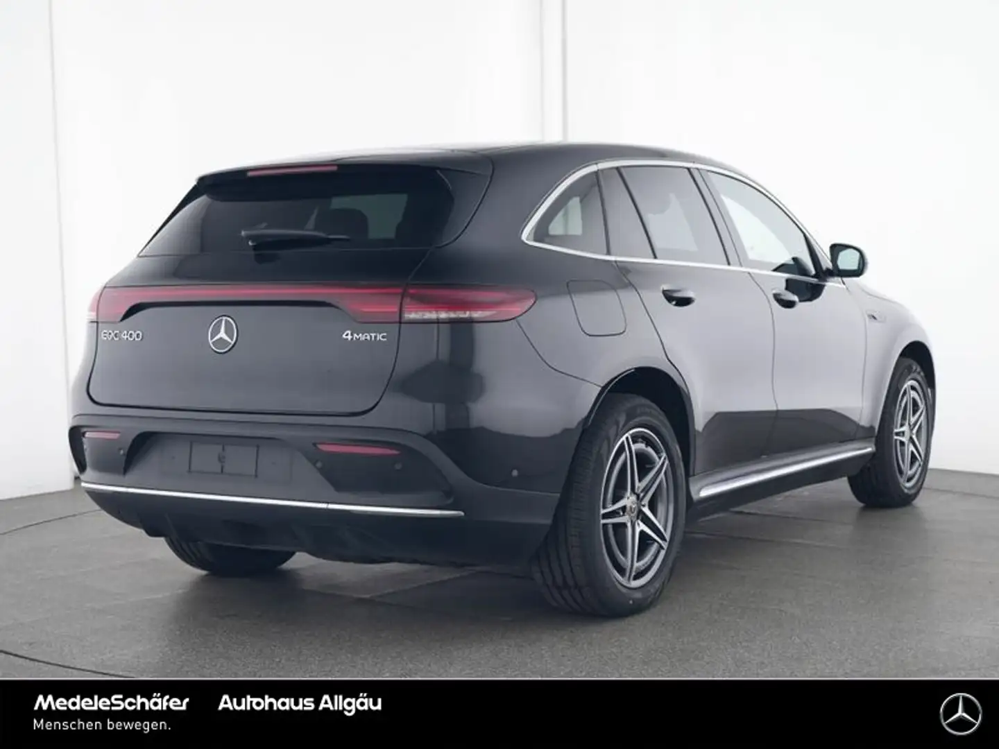Mercedes-Benz EQC 400 EQC 400 4M AMG AHK 360° SHD Distronic Multibeam Zwart - 2