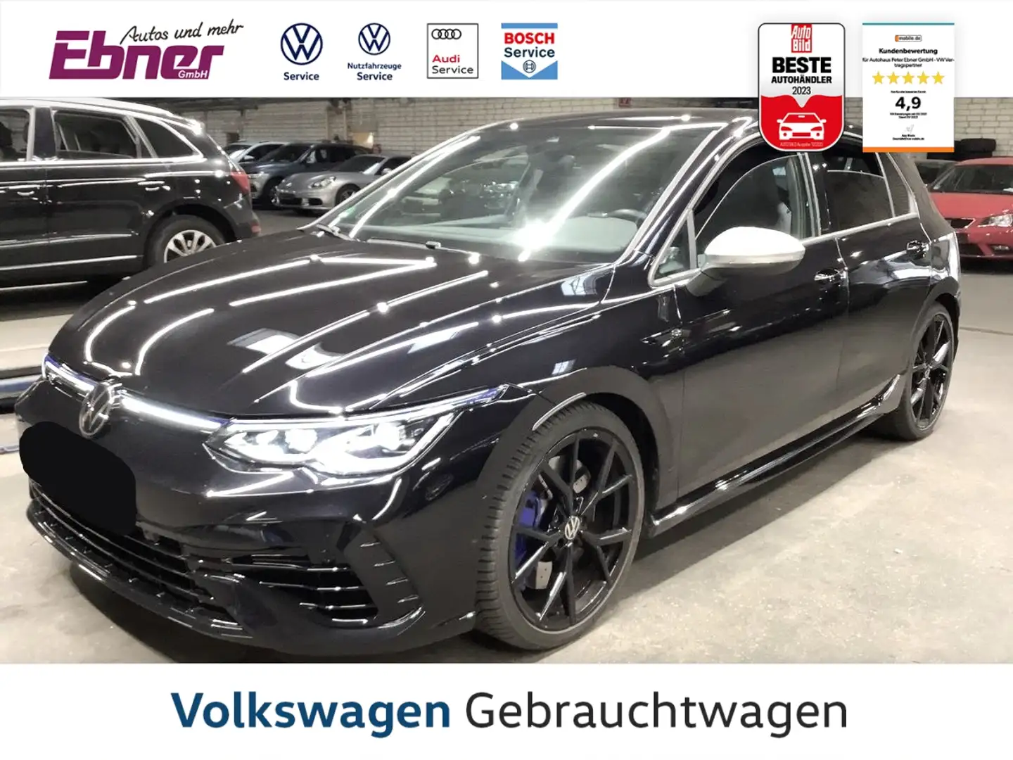 Volkswagen Golf VIII R 4M DSG H&K SOUND+MATRIX+KEYLESS+DCC+KAMERA+ Schwarz - 1