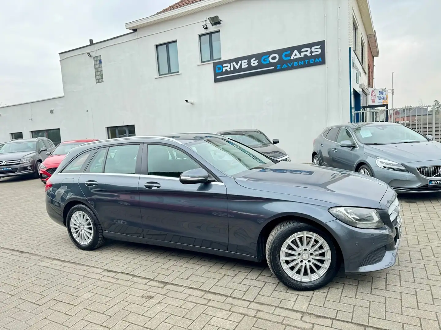 Mercedes-Benz C 180 d - Navi - EURO 6B ** 1 JAAR GARANTIE ** !! Gris - 1