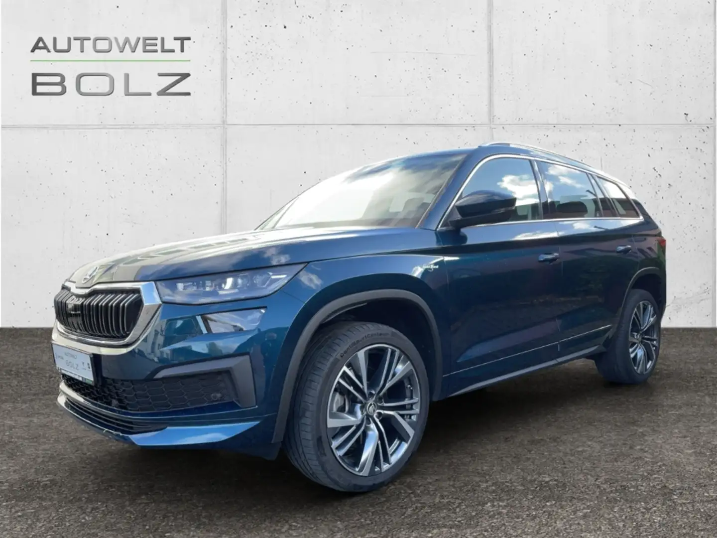 Skoda Kodiaq 4x4 L&K 2.0 TDI AHK Pano Navi 360 Grad Digitales C Blau - 1