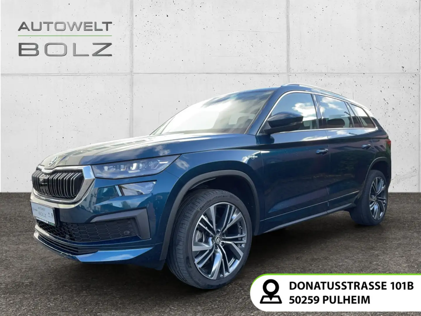 Skoda Kodiaq 4x4 L&K 2.0 TDI AHK Pano Navi 360 Grad Di Blau - 1