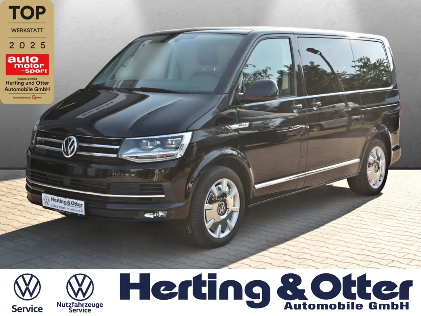 Volkswagen T6 Multivan Highline Executive 4X4 Dynaudio DCC AHK StandHZG A Zwart - 1