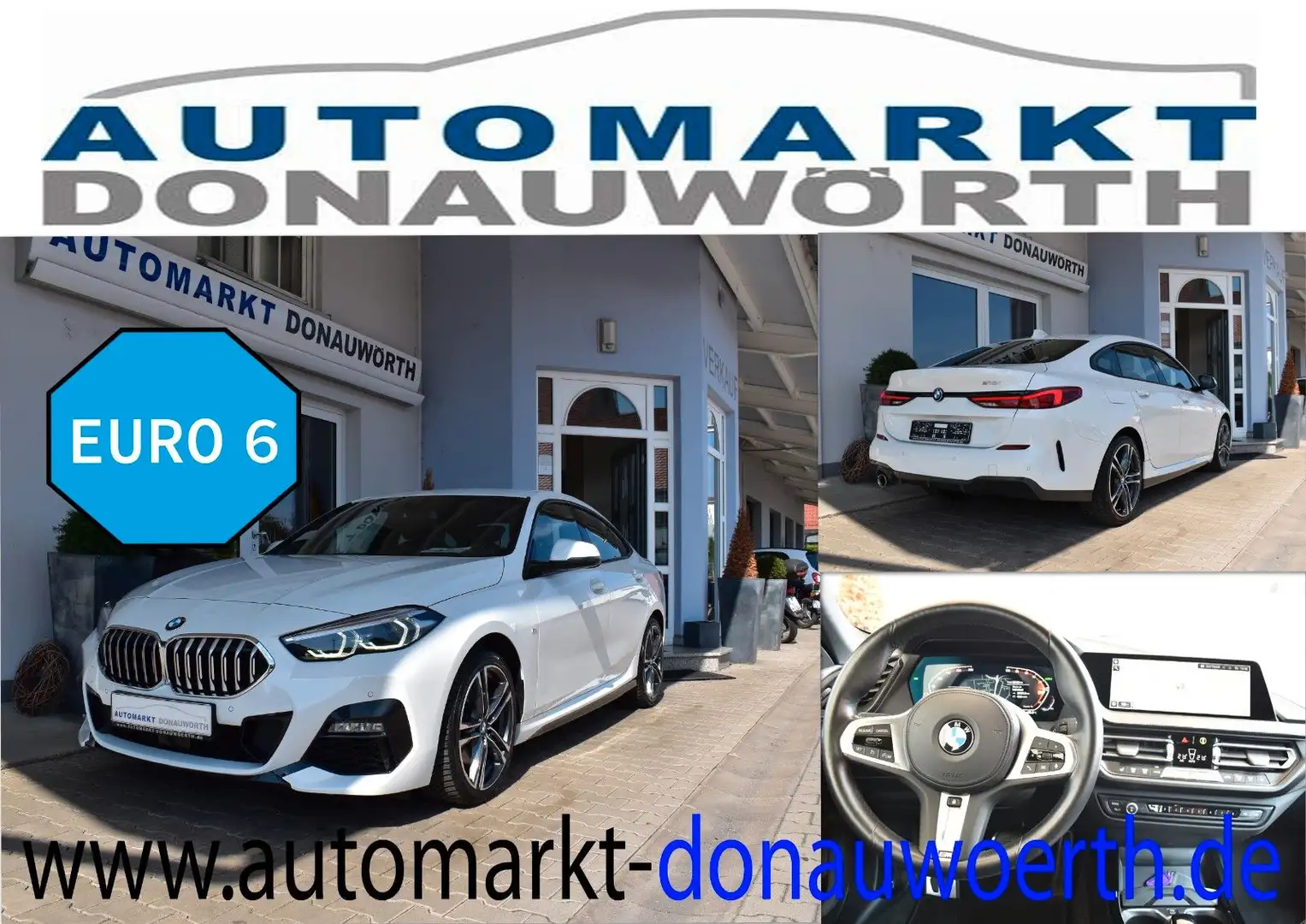 BMW 218i Gran Coupe Aut. M Sport Navi LED Keyless Weiß - 1