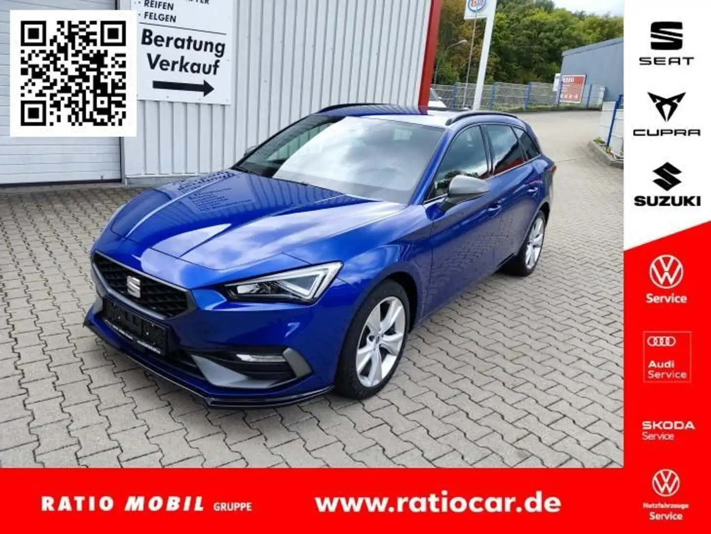 SEAT Leon LEON SPORTSTOURER FR 1.4 E-HYBRID DSG NAVI SHZ Bleu - 1