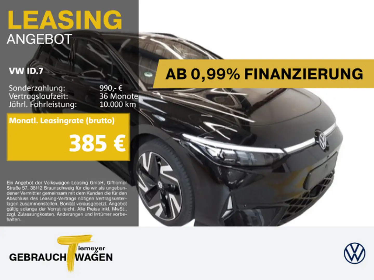 Volkswagen ID.7 Tourer GTX UPE80 LM21 AHK HARMANN/KARDON WÄ Noir - 1