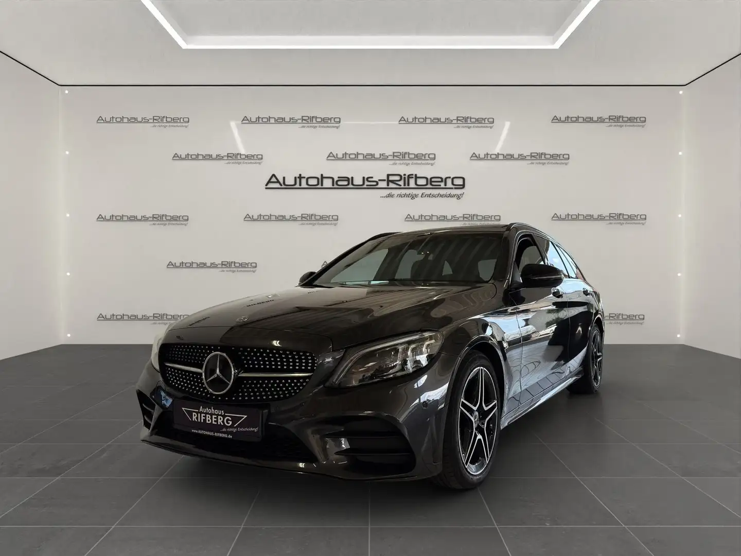 Mercedes-Benz C 220 T d AMG/AUT/COMAND/LED/AHK/PANO/HUD/DISTR Gris - 1