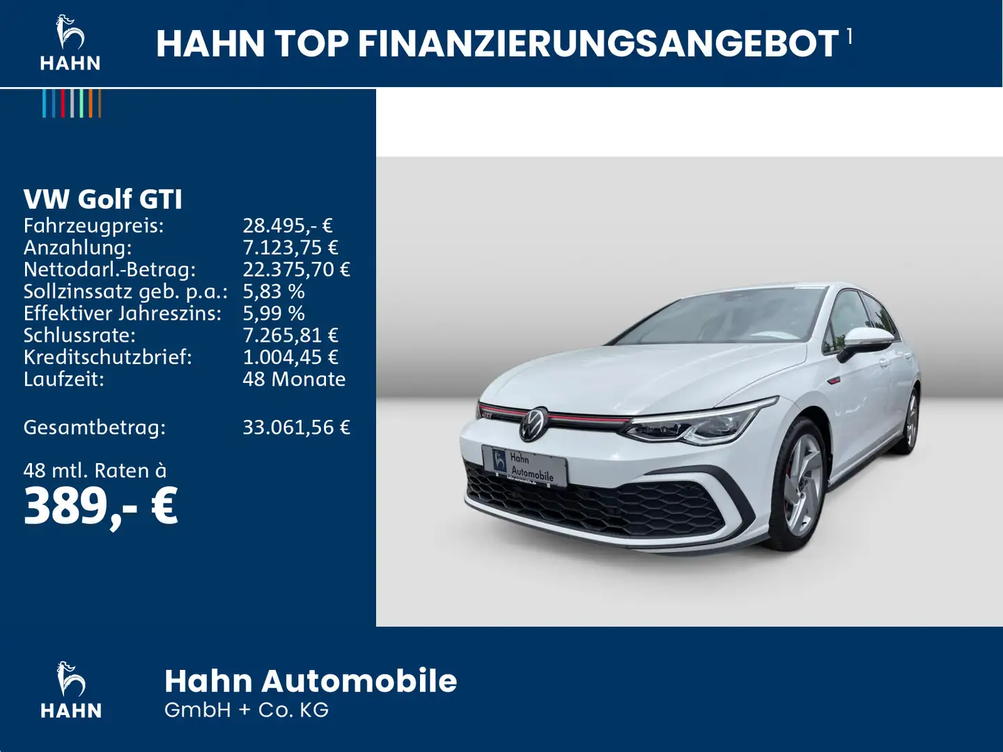 Volkswagen Golf GTI Golf VIII GTI 2.0TSI DSG App-Connect LED-Plus Na Weiß - 2