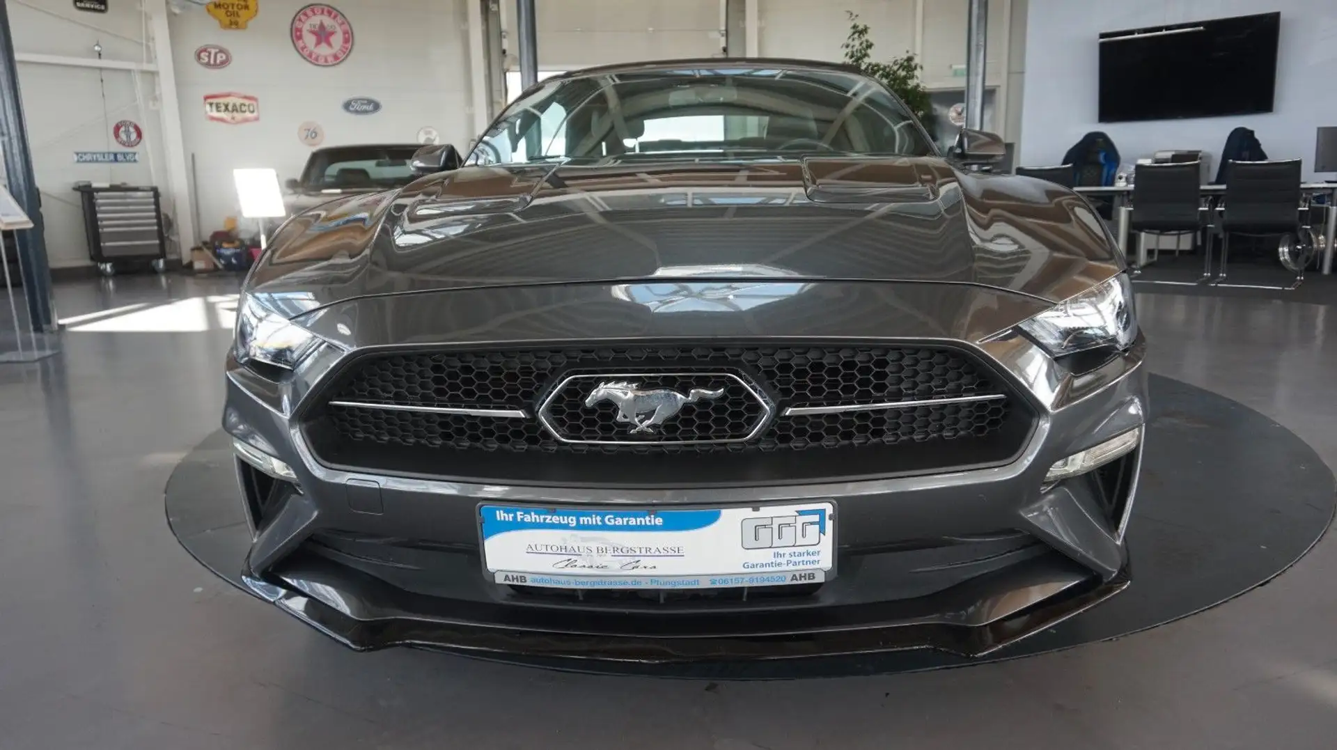 Ford Mustang 2.3 EcoBoost Cabrio*Xenon*Leder*Aut Gris - 2