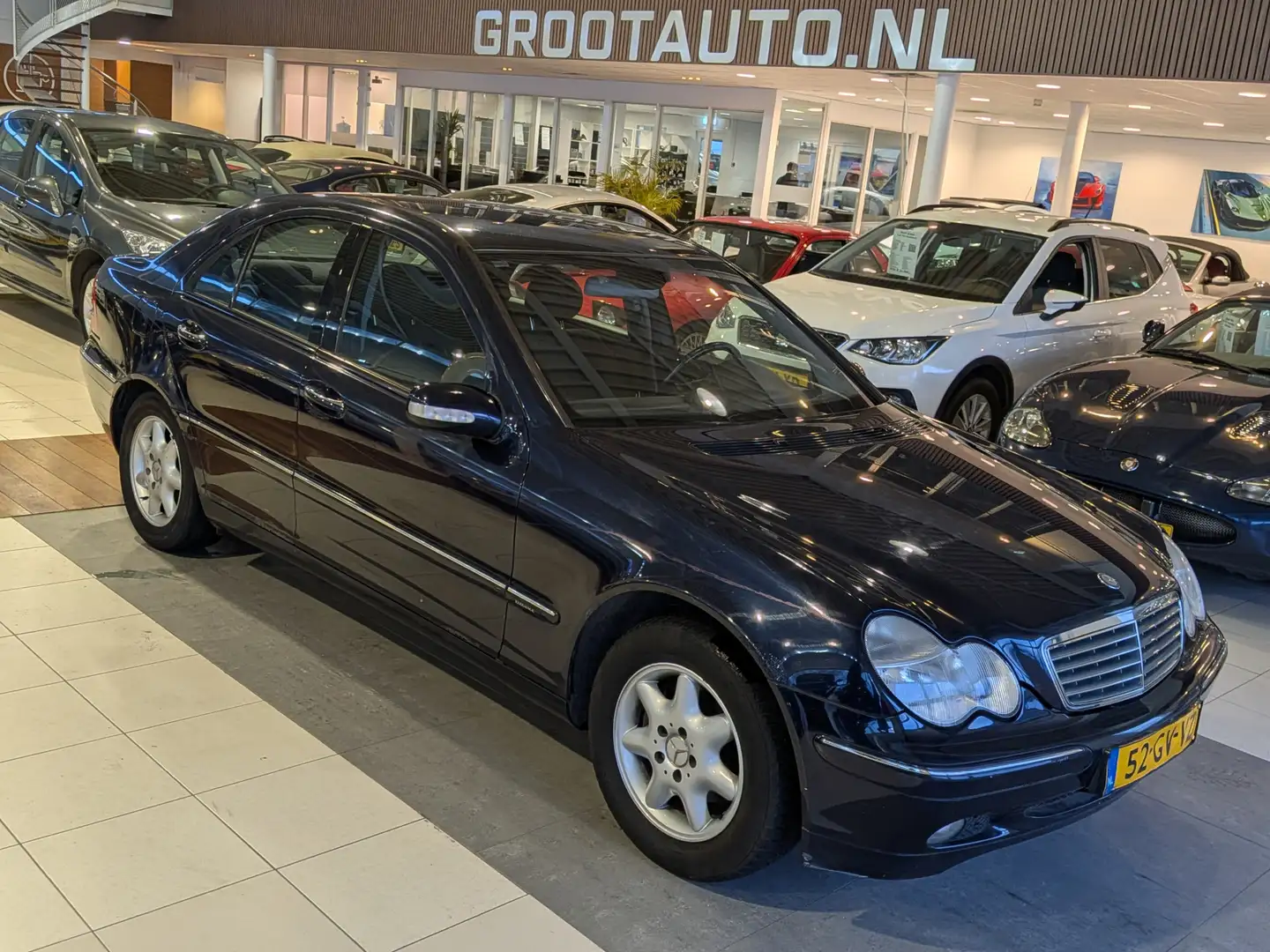 Mercedes-Benz C 200 Kompressor Elegance Airco, Cruise Control, Trekhaa Blau - 1