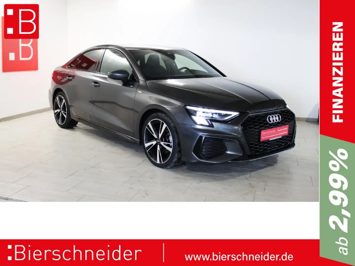 Audi A3 Lim. 30 TDI S-Tronic 2x S-Line  Black Style MATRIX Gris - 1