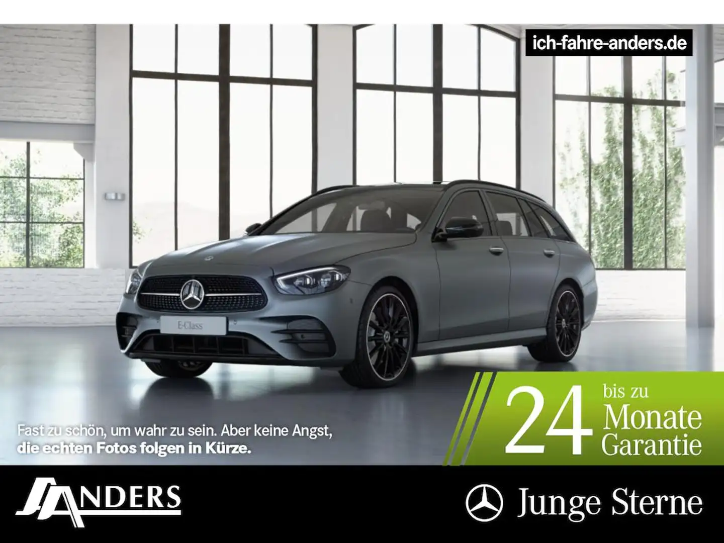 Mercedes-Benz E 400 d 4M T AMG+Sthz+Distr+Pano+AHK+Sitzkli+Bur Grau - 1