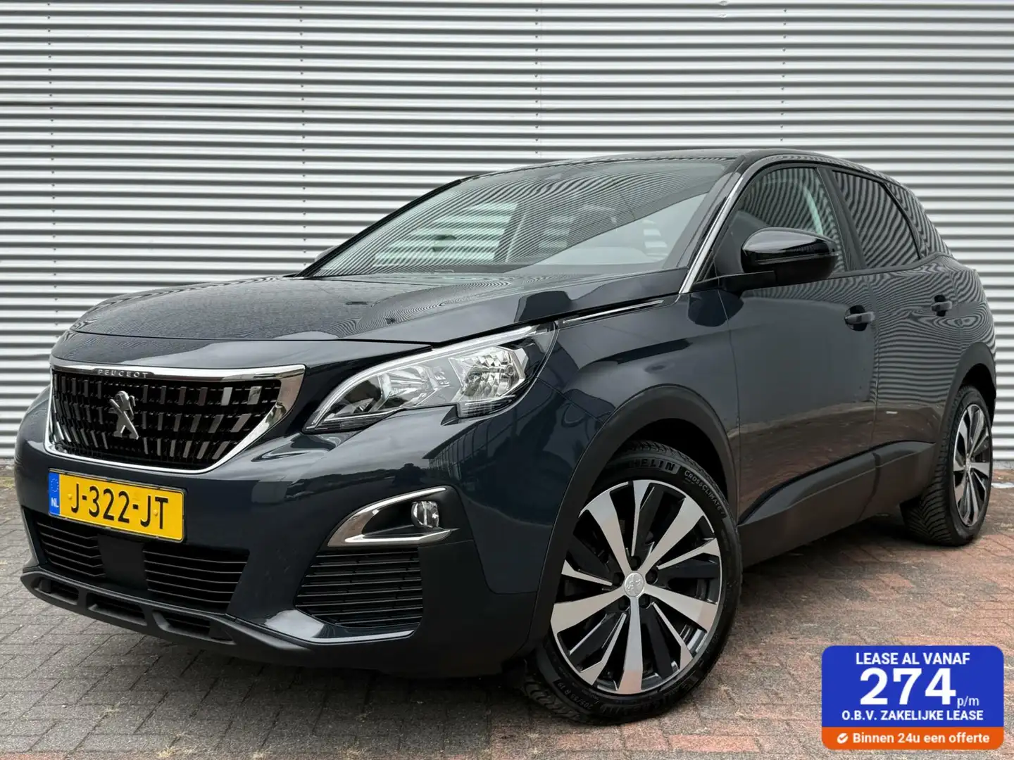 Peugeot 3008 1.2 Cruise Carplay Camera NL Auto Unkiek 78048 KM Grijs - 1