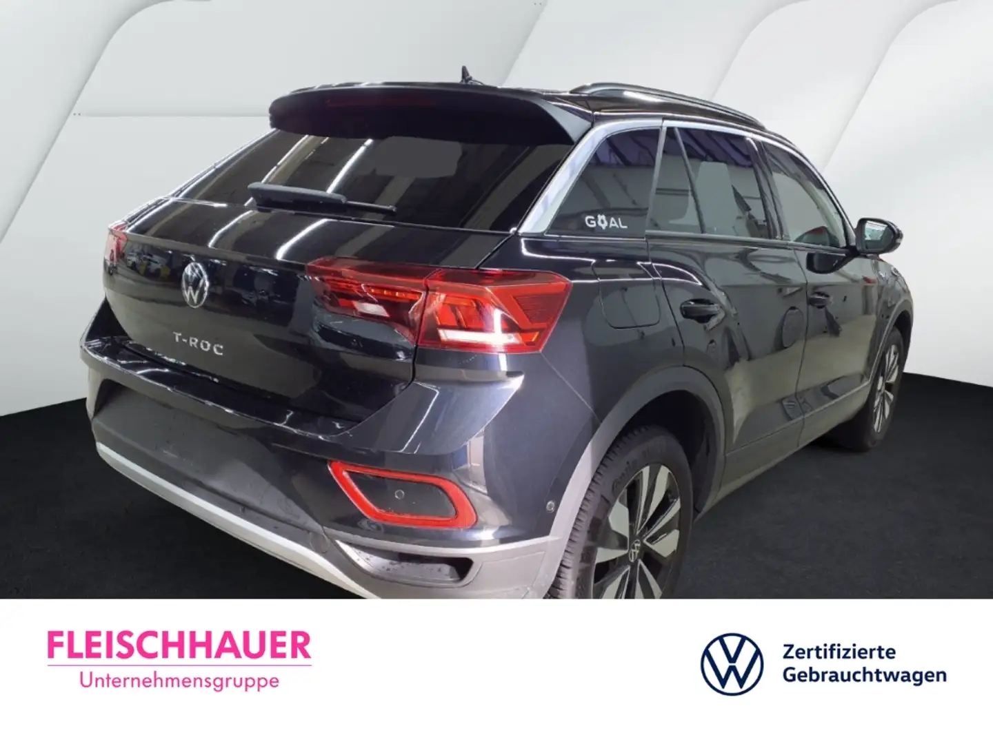 Volkswagen T-Roc Goal 2.0 Life DSG AHK Navi Digitales Cockpit LED A Schwarz - 2