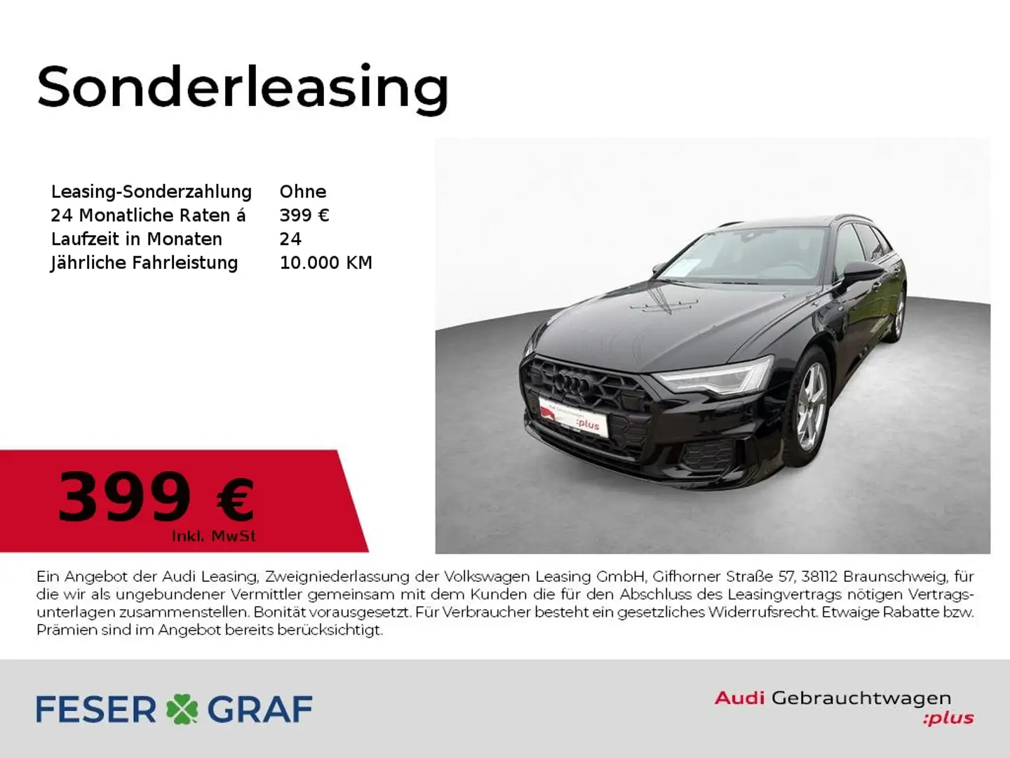 Audi A6 Avant 45 TDI qu S tronic - S line - AHK- PANO Schwarz - 1