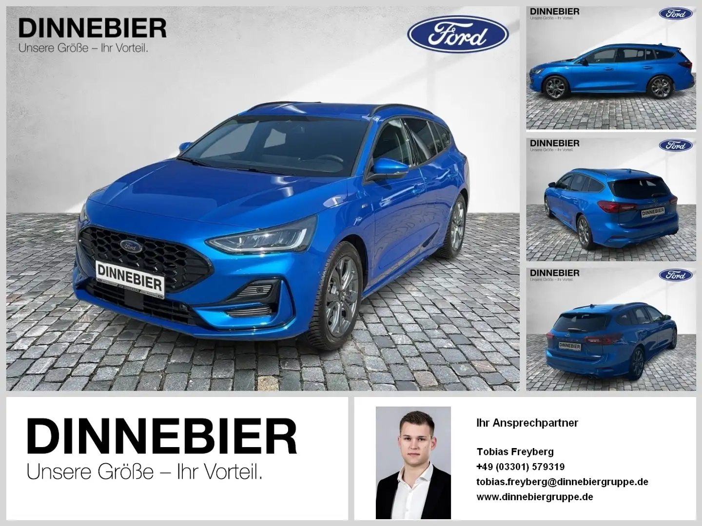 Ford Focus ST-Line X LED+AHK+Kamera+Winterpaket Blau - 1