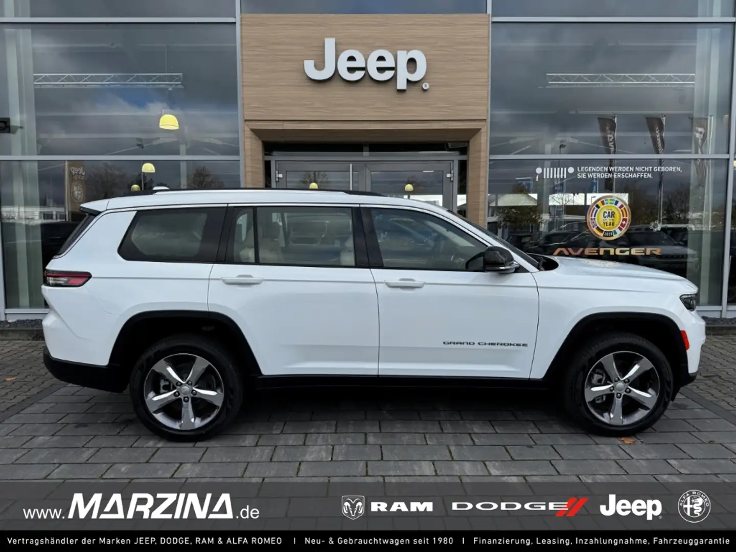 Jeep Grand Cherokee Lang Limited 7 Sitze Leder 3.6 El. Panodach Navi D Weiß - 1