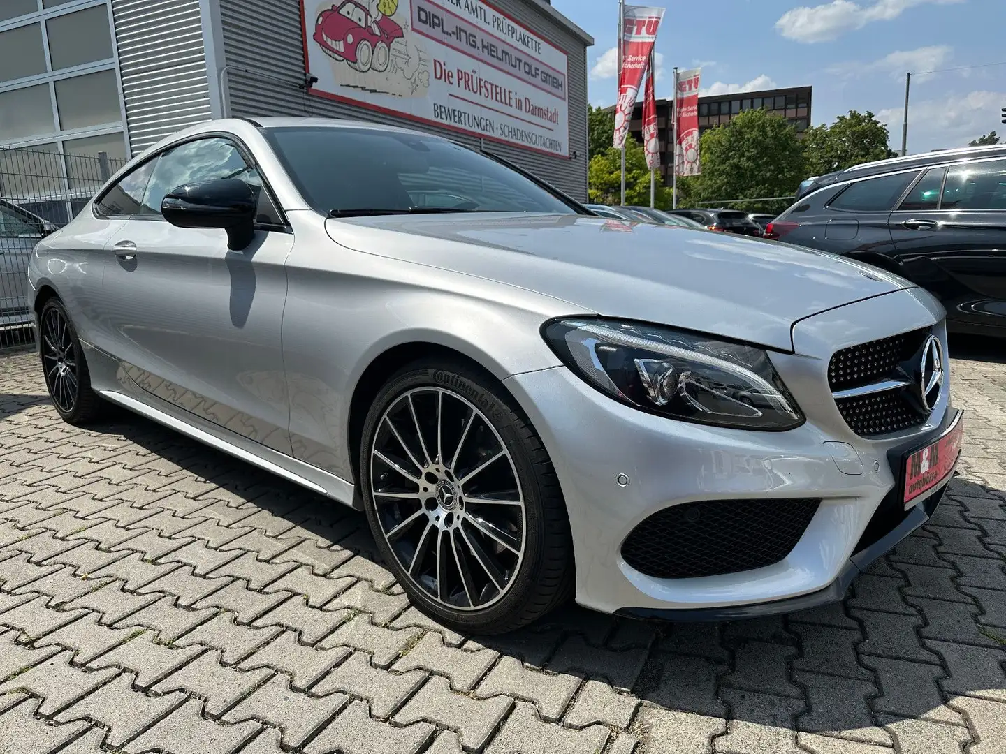 Mercedes-Benz C 300 Coupe AMG-Line Burmester/Navi/Totwinkel/Sh Zilver - 2