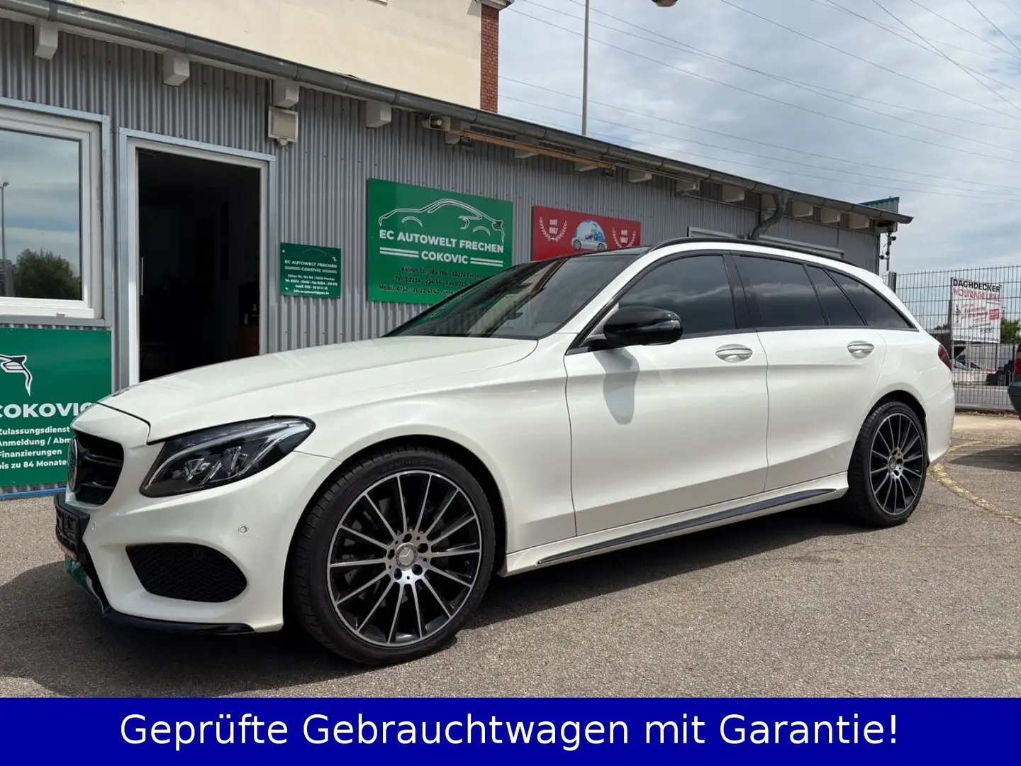 Mercedes-Benz C 400 T 4Matic*LEDER*360°*ABSTAND*SPURH*LEDER* Wit - 1