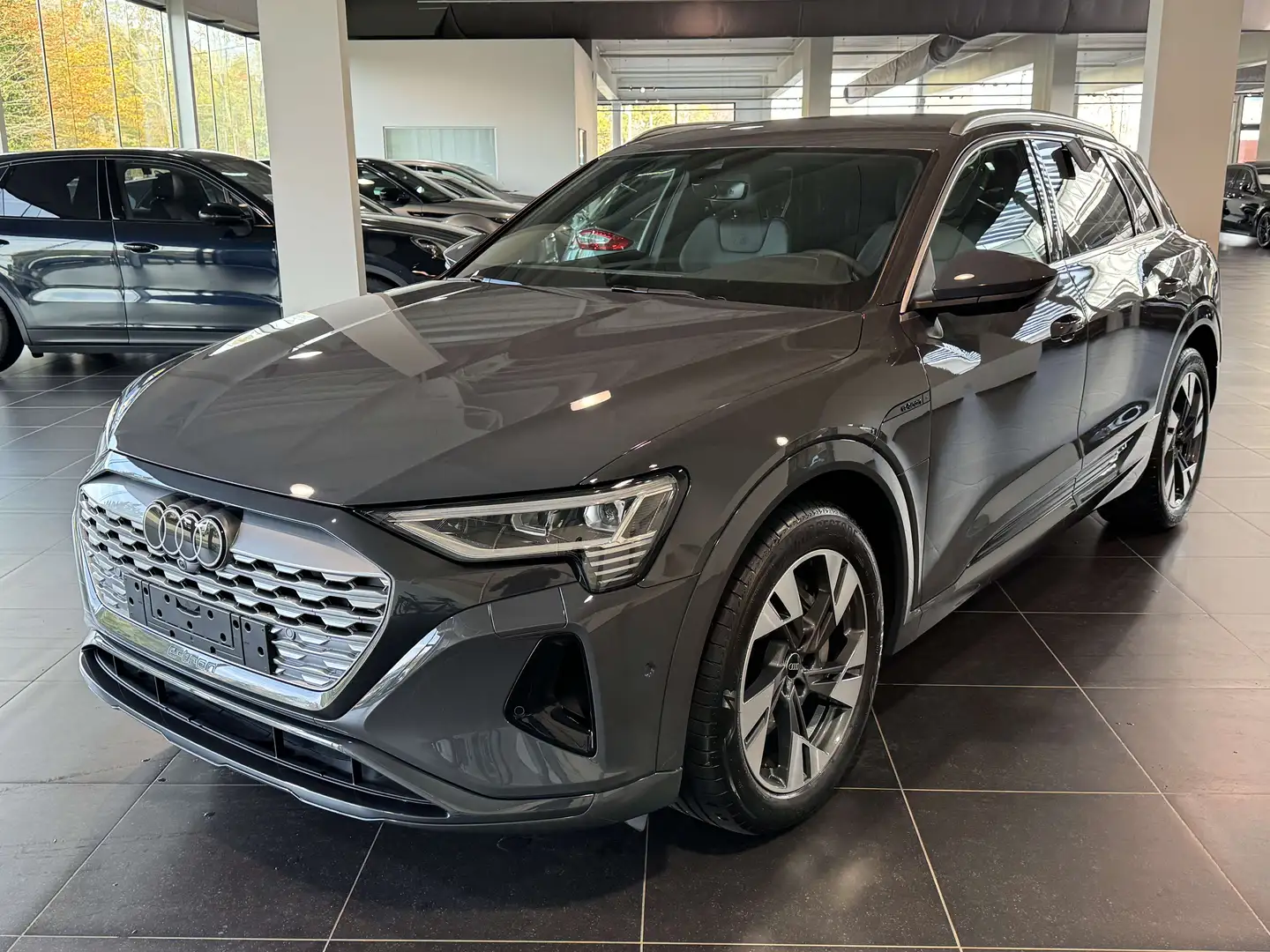 Audi Q8 e-tron 50 Quattro S-Line 360 Camera, Trekhaak, Memory Sea Gris - 1