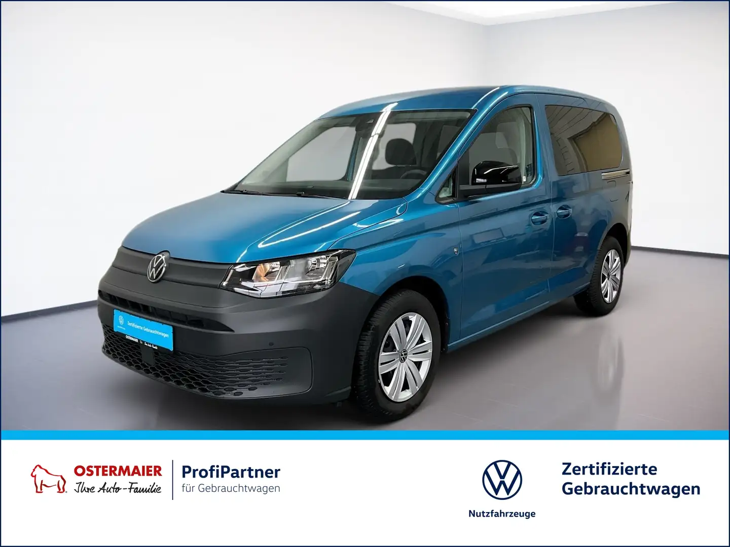 Volkswagen Caddy KR 1.5TSI 116PS 5J-G.KAMERA.VIRTUAL.GRA.SHZ.DAB+.U Blauw - 1