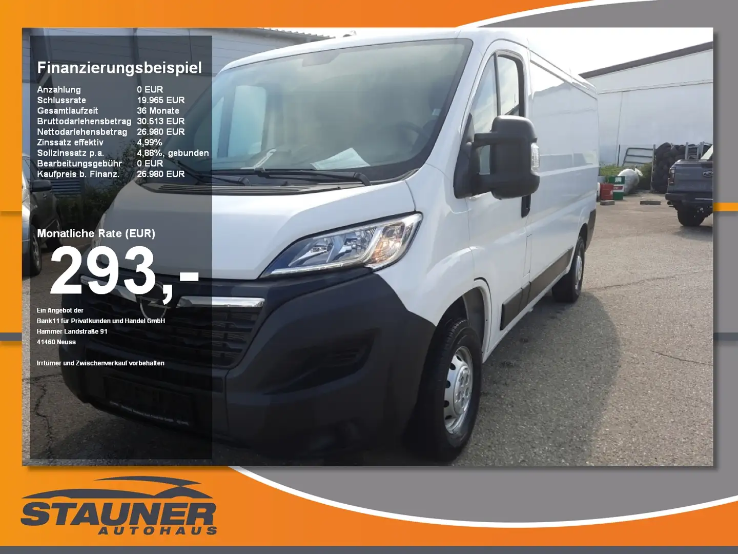Opel Movano C 2.2 Diesel 140 L2H1 3.5t Ka Edition Klima Blanc - 1