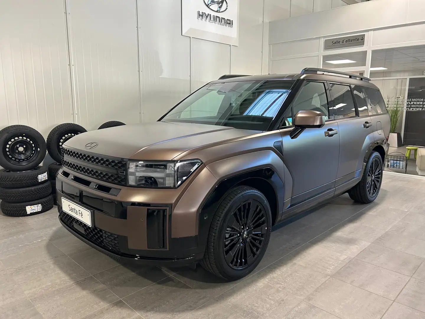 Hyundai SANTA FE Santa Fe HEV 1.6 T-GDi Calligraphy 7pl.S/S Bruin - 1