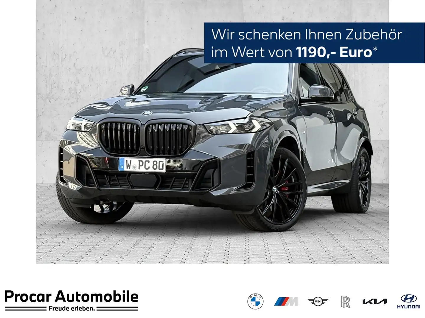 BMW X5 xDrive40d M Sport DA/PA Prof PANO AHK H/K 22" Grau - 1