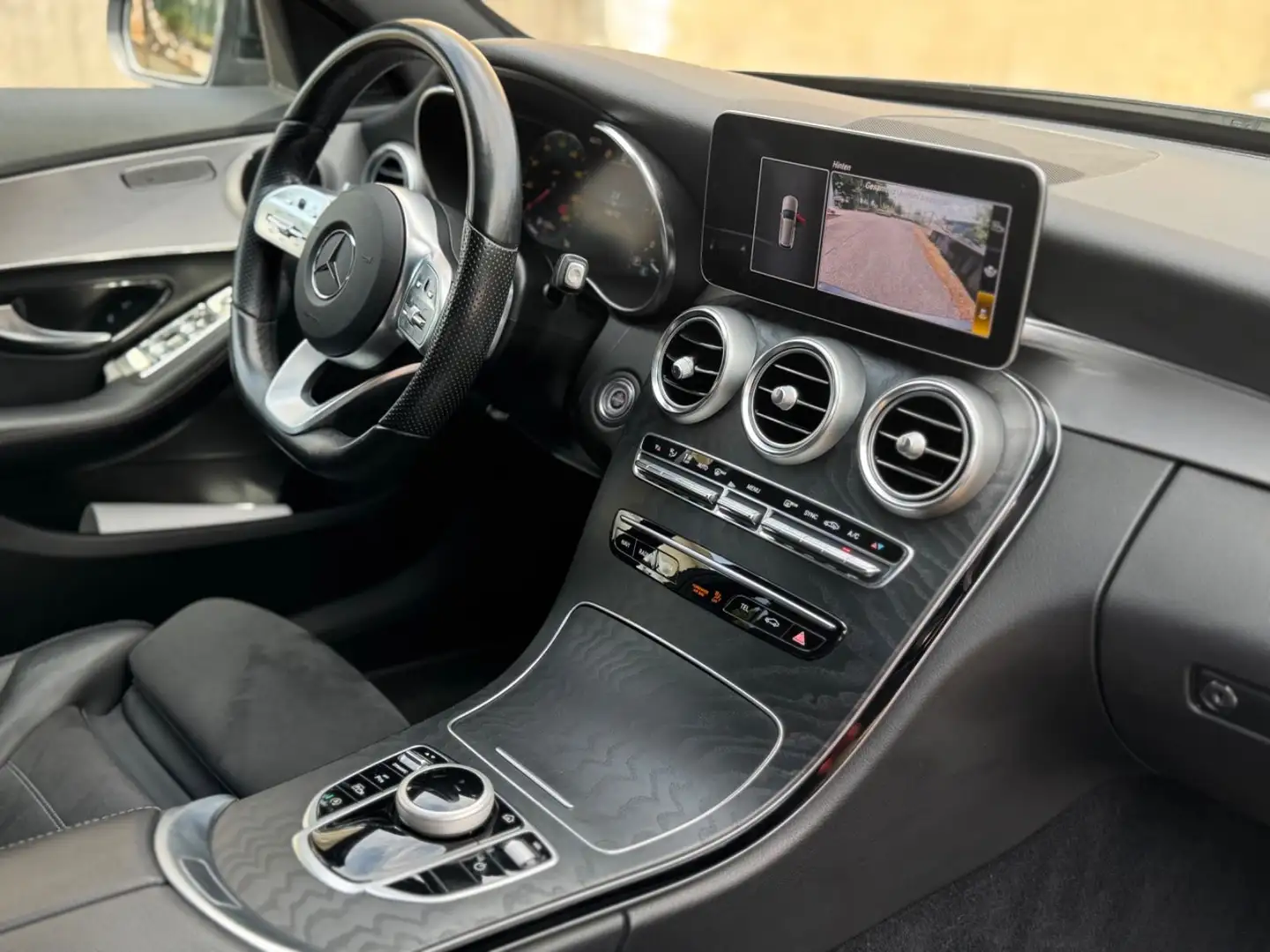 Mercedes-Benz C 180 T d AMG NIGHT WIDESCREEN LED KAM AHK Grau - 2