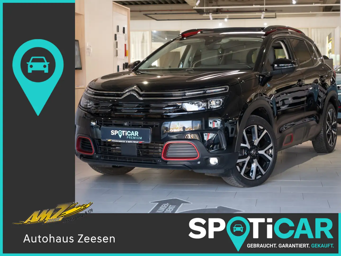 Citroen C5 Aircross Hybrid 225 S&S e-EAT8 Shine Pack Zwart - 1