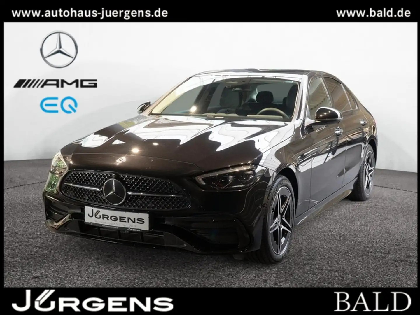 Mercedes-Benz C 200 4M AMG-Sport/LED/360/Night/Memo/URBAN/18' Noir - 1