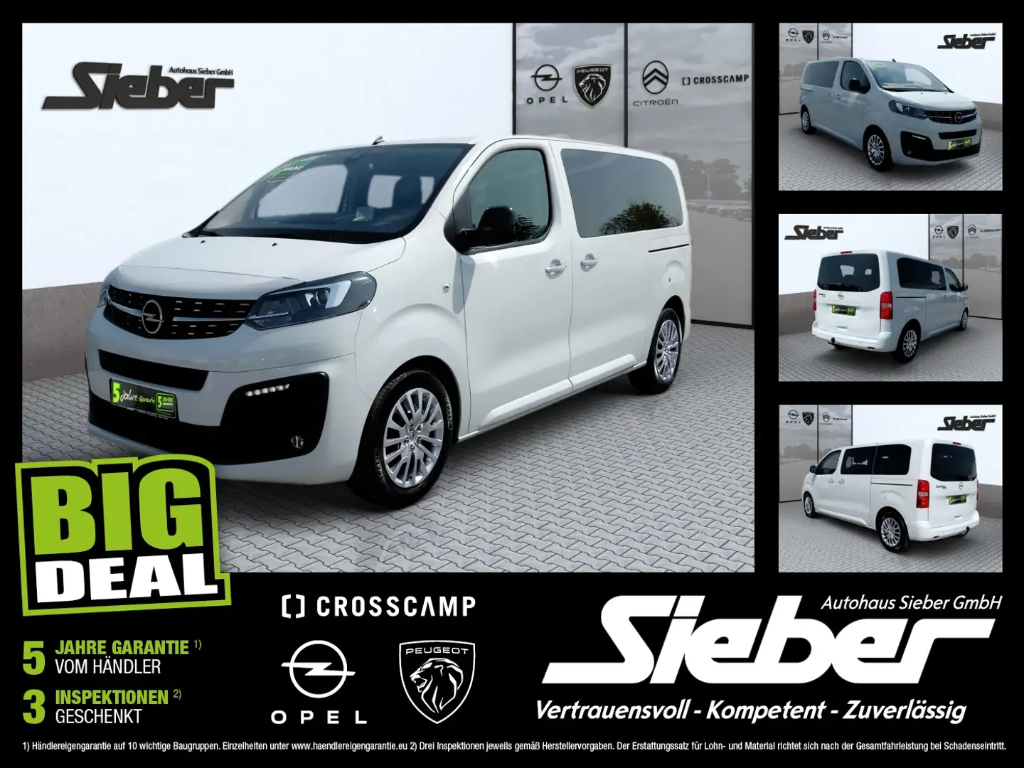 Opel Zafira Life 2.0 M Kamera Navi Sitzhzg LED Weiß - 1