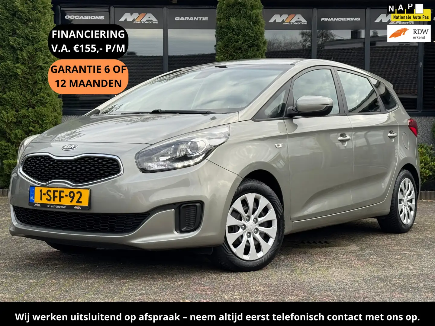 Kia Carens 1.6 GDi ComfortLine 7 PERS|A/C|CRUISE|TREKHAAK Grijs - 1