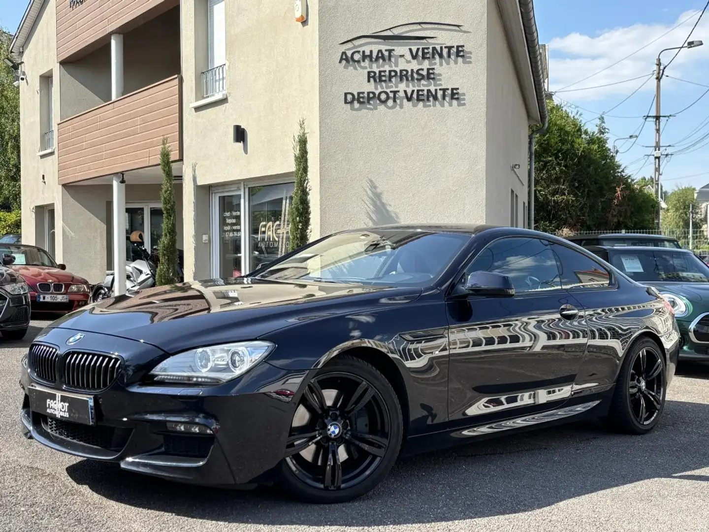BMW 640 640d xDrive Coupé M Sport - BVA Sport COUPE F13 Noir - 1