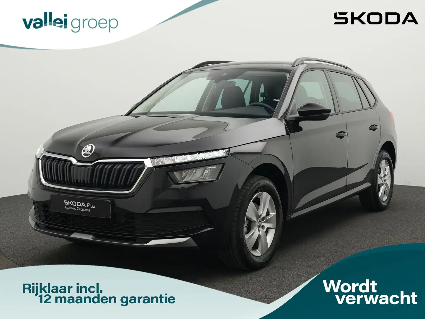 Skoda Kamiq 1.0 TSI 110 pk DSG Ambition | Parkeersensoren acht Zwart - 1