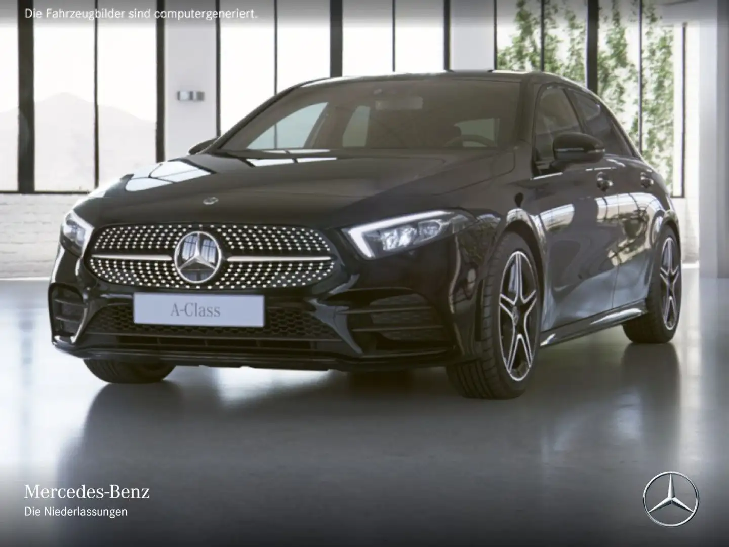 Mercedes-Benz A 180 AMG+NIGHT+LED+KAMERA+TOTW+7G Schwarz - 2