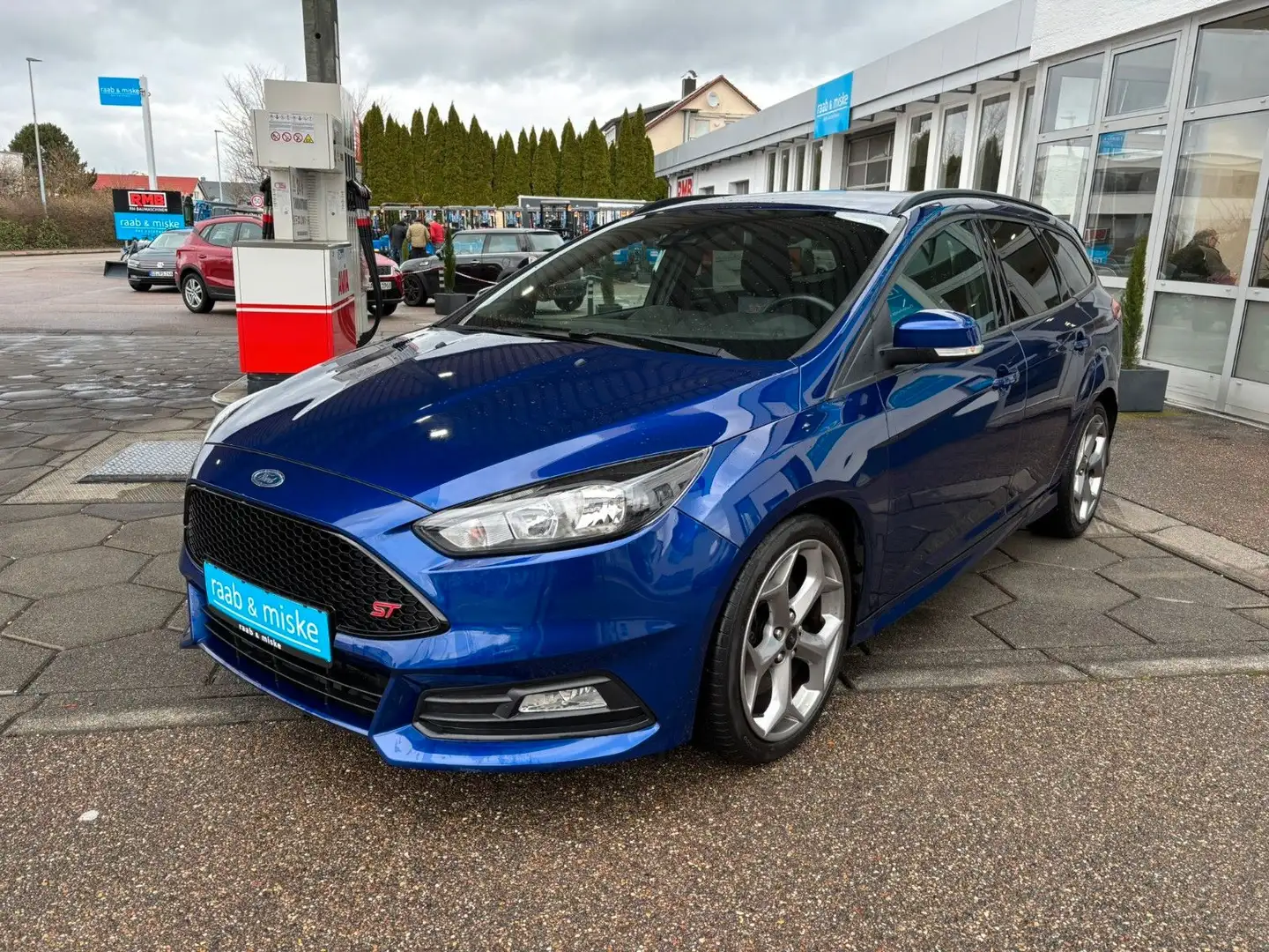 Ford Focus Turnier ST *SHZ/PDC/FSH/Bluetooth* Bleu - 2
