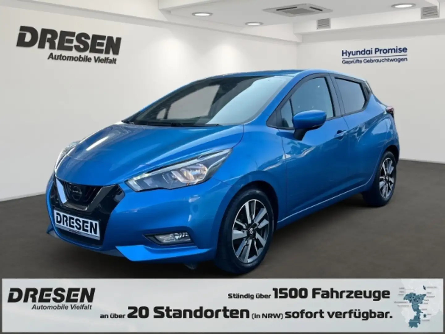 Nissan Micra N-WAY Klimaautom SHZ Temp PDC Kollisionswarner nur Blau - 1