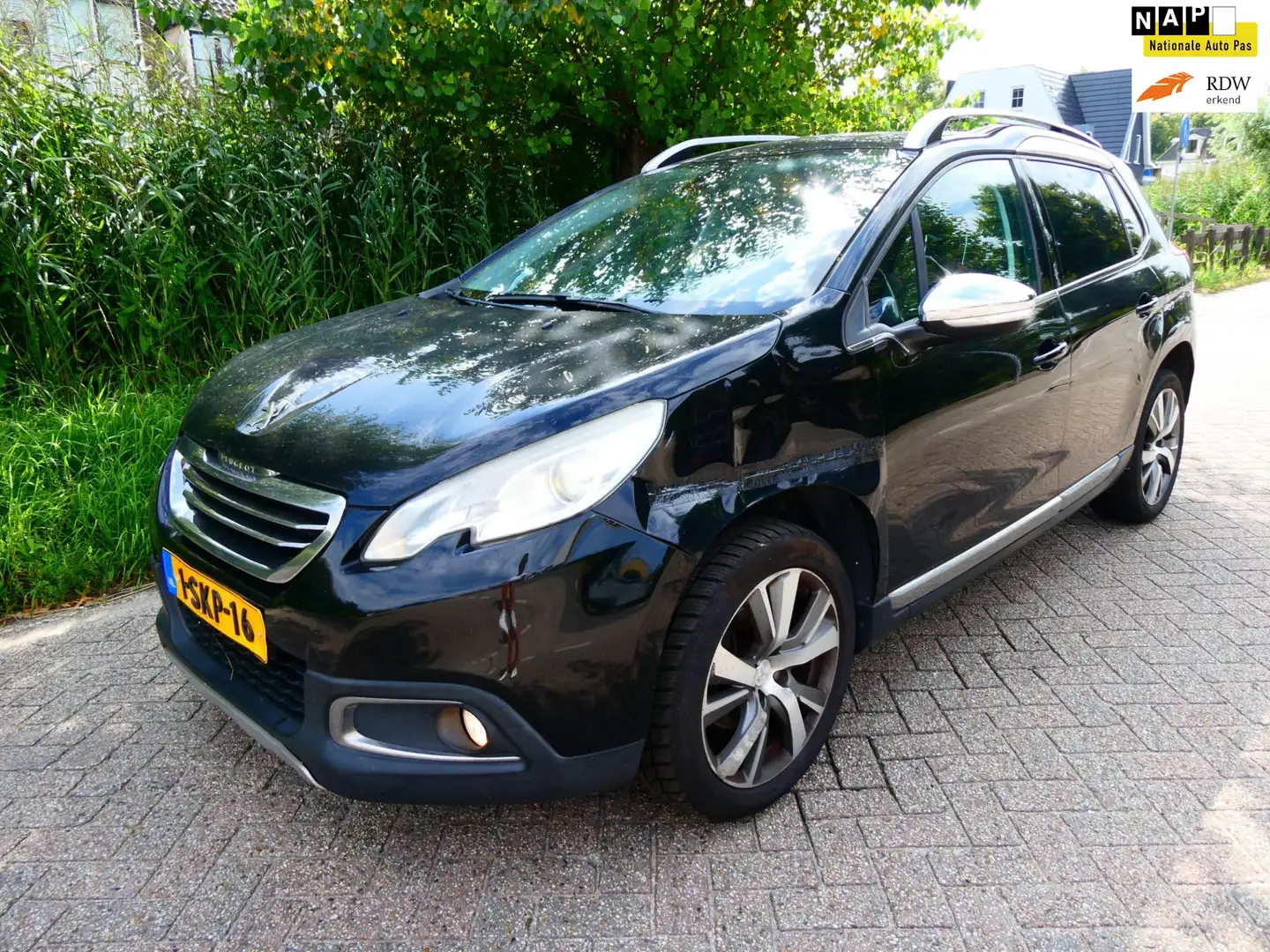 Peugeot 2008 1.6 VTi 120pk Clima Navi Pano LEES TEKST HANDEL EX Noir - 1