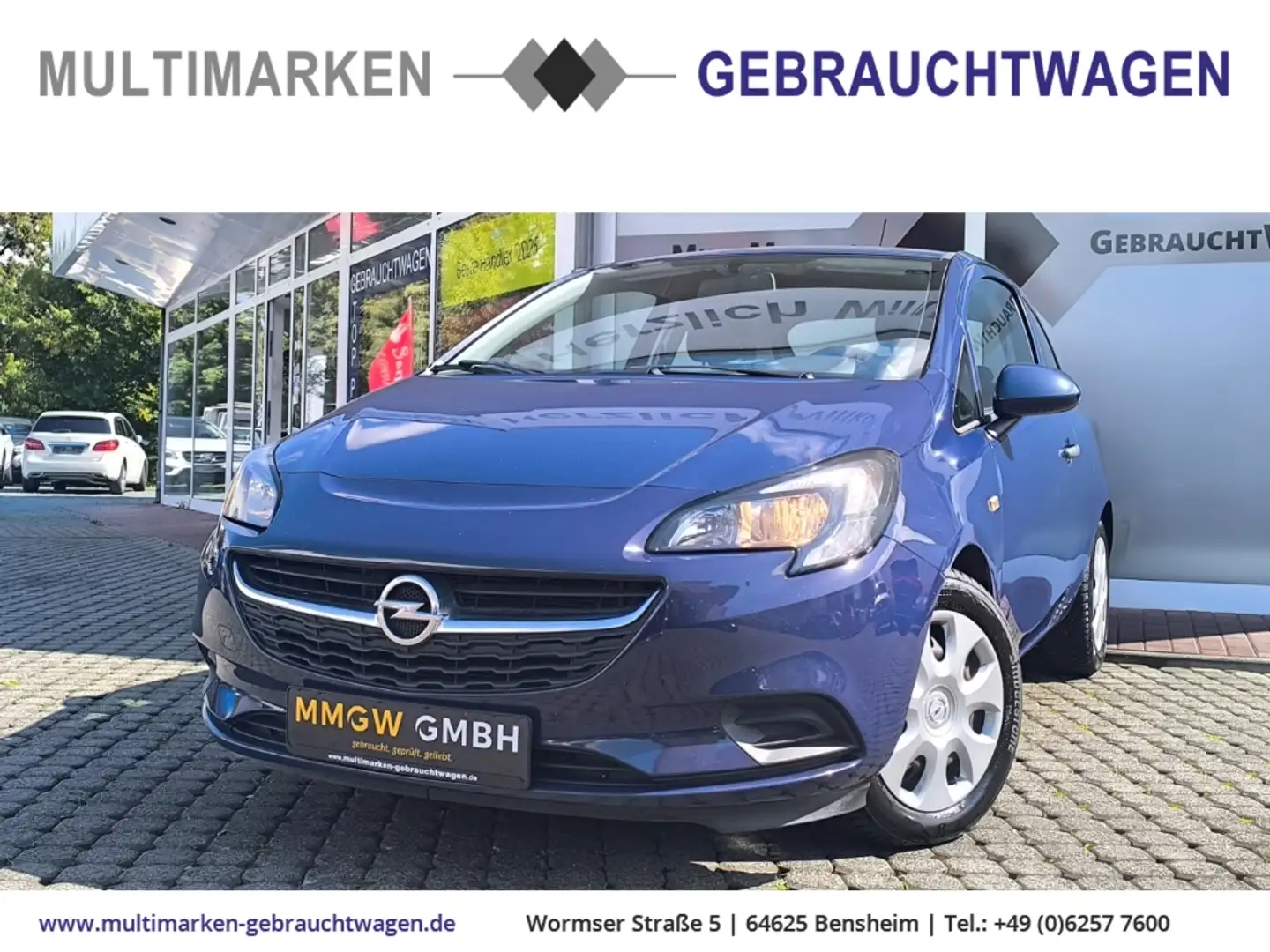Opel Corsa E  1.2 Berganfahrass/Klima/eFH/Tagfahrlicht Blau - 1