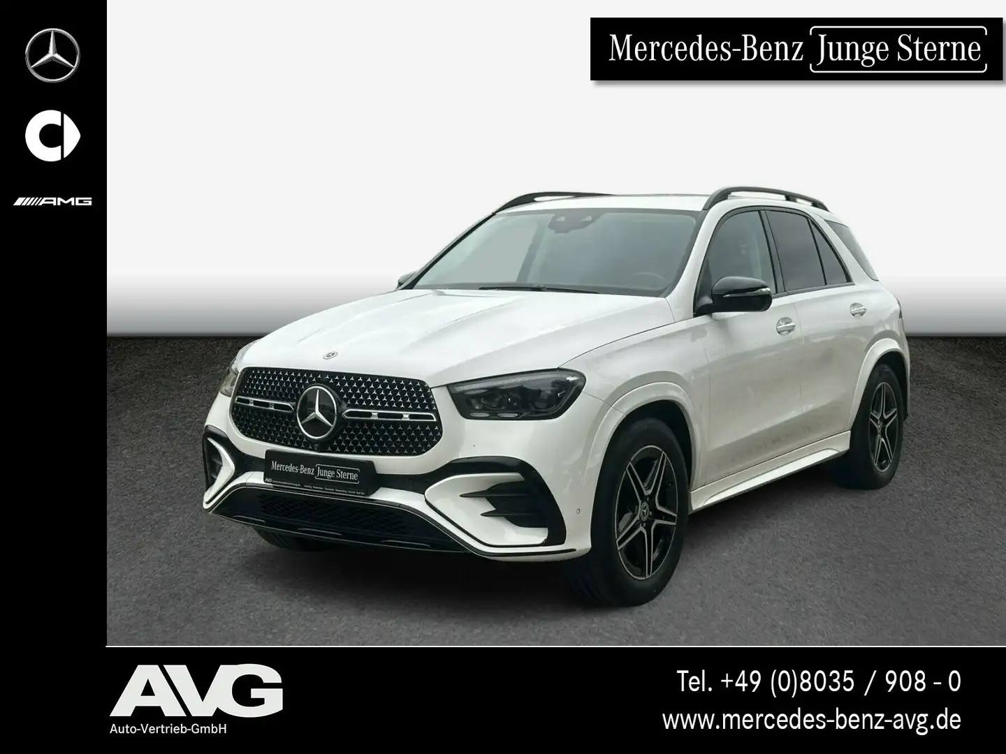 Mercedes-Benz GLE 300 GLE 300 d 4M AMG DISTRONIC 360° Multibeam Burmes Weiß - 1
