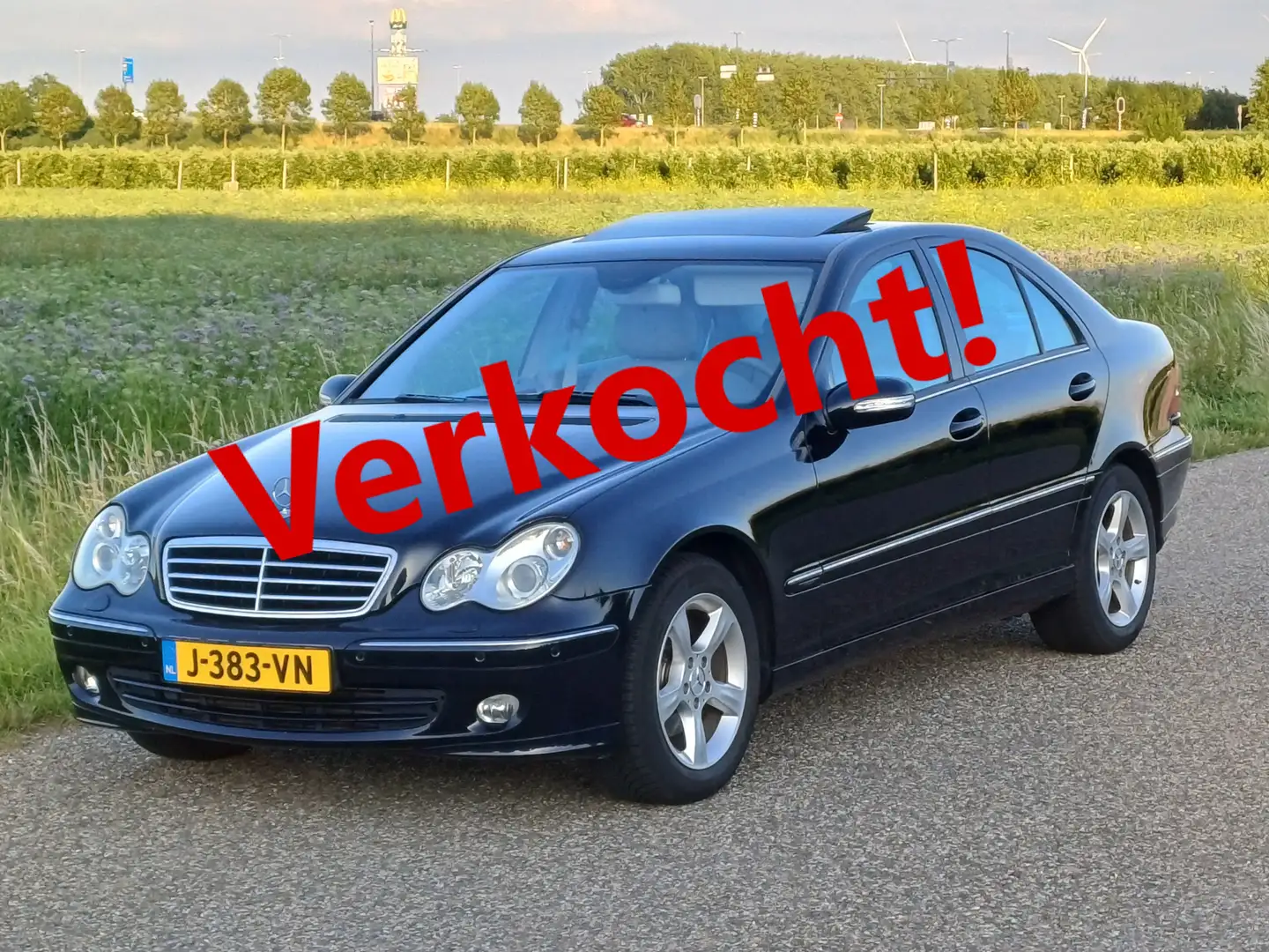 Mercedes-Benz C 200 K. Avantgarde /Chique combinatie/Hout/Navi/Schuifd Negro - 1