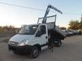 Iveco Daily 35c15 ribaltabile con gru Weiß - thumbnail 1