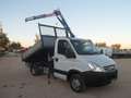 Iveco Daily 35c15 ribaltabile con gru Weiß - thumbnail 3