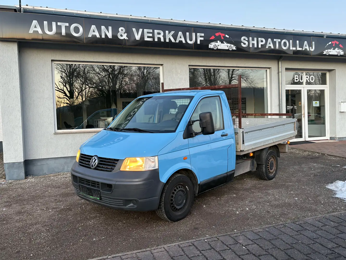 Volkswagen T5 Transporter Pritsche TÜV NEU Blau - 1