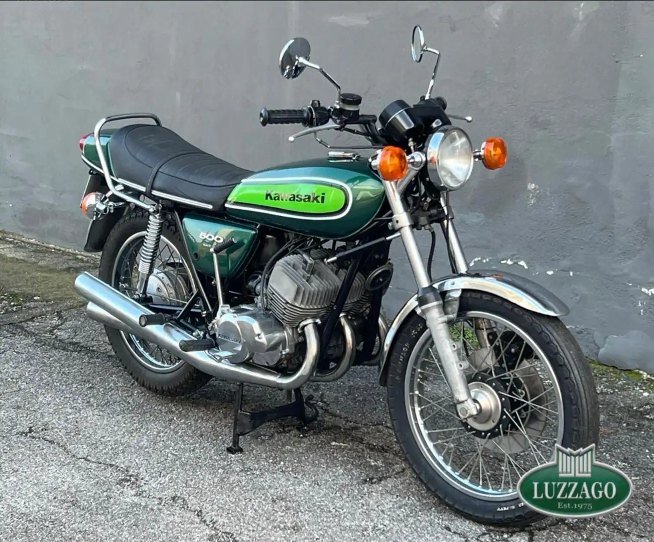 Kawasaki 500 H1 Mach 3 Verde - 2